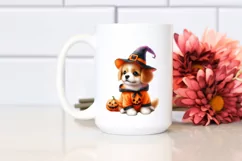 Cute Baby Dog Dressed Halloween | Sublimation | Clipart Product Image 2