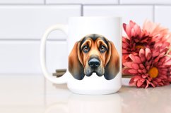 cute Bloodhound Illustration | Watercolor Clipart Product Image 2