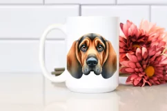 cute Bloodhound Illustration | Watercolor Clipart Product Image 2