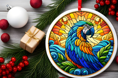 Round Christmass Ornament PNG Product Image 2