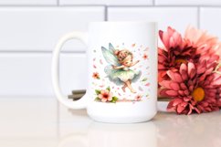 Small Cute Fairy Tumbling Spring Petals Whimsical Clipart Product Image 2