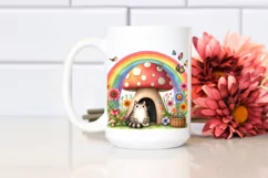 Colorful CAT House and Rainbow | Clipart Product Image 2