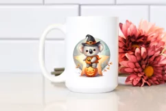 Cute Baby Koala on Star Halloween PNG Product Image 2