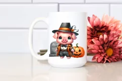 Vibrant Halloween Pig Costume | Sublimation | Clipart Product Image 2