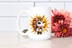 Whimsical Unicorn Posing as John Bravo | Clipart Product Image 2