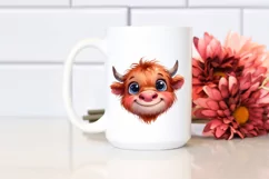 Proud Highland Cow, High-Quality PNG Product Image 2