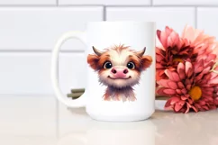 Proud Highland Cow, High-Quality PNG Product Image 2