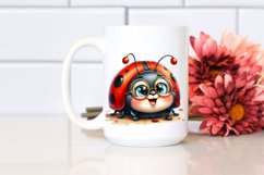 Funny Ladybug Watercolor | Sublimation Clipart Product Image 2