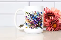 Watercolor Luxury Flower Splash Clipart Product Image 2