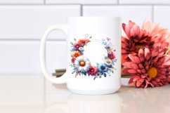 Vibrant Floral Frame with Glossy Petals, PNG Product Image 2