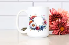 Vibrant Floral Frame with Glossy Petals, PNG Product Image 2
