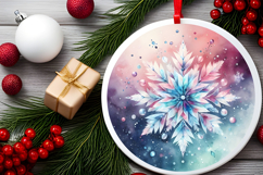 Round Christmass Ornament PNG Product Image 2