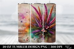 Floral Tumbler, 20 oz Skinny Tumbler Wrap Product Image 2