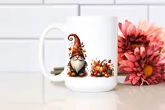 Detailed Watercolor Autumn Gnome, PNG Product Image 2