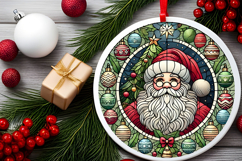 Round Christmass Ornament PNG Product Image 2