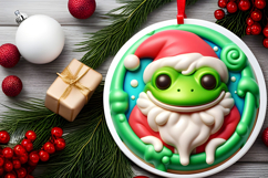 Round Christmass Ornament PNG Product Image 2