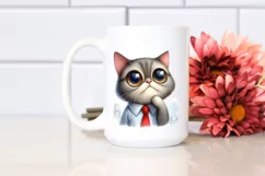 Expressive Big Eyes Caricature | Sublimation Clipart Product Image 2
