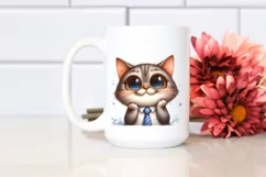Expressive Big Eyes Caricature | Sublimation Clipart Product Image 2