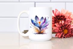 Abstract Shiny Crocus Watercolor Splash Product Image 2