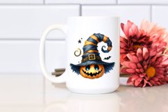 Funny Halloween Hat Watercolor | Sublimation Clipart Product Image 2