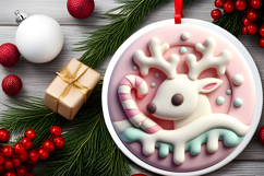 Round Christmass Ornament PNG Product Image 2