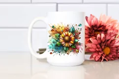 Watercolor Luxury Flower Splash Clipart Product Image 2