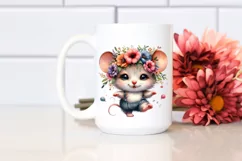 Vibrant Mouse in Watercolor, High-Res PNG Product Image 2