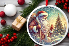 Round Christmass Ornament PNG Product Image 2