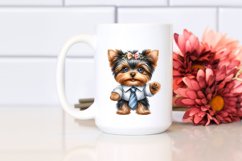 Baby Yorkshire Terrier Watercolor Clipart Product Image 2
