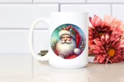 Colorful Vintage Santa, PNG Product Image 2