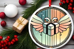 Round Christmass Ornament PNG Product Image 2