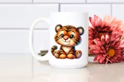 Cute Baby Plush Tiger PNG Product Image 2