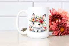 Simple Funny Rabbit in Watercolor PNG Product Image 2