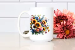 Colorful Sunflower, Transparent PNG Product Image 2