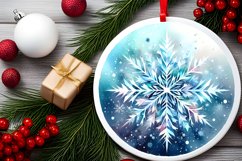 Round Christmas Ornament Sublimation|Clipart Product Image 2
