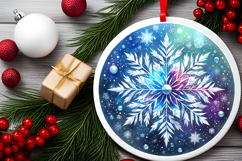 Round Christmass Ornament PNG Product Image 2