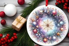 Round Christmas Ornament Sublimation|Clipart Product Image 2