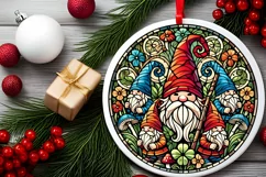 Round Christmas Ornament Sublimation|Clipart Product Image 1