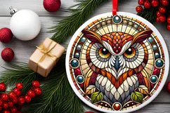 Round Christmass Ornament PNG Product Image 2