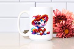 Colorful Baby Unicorn in Redowa Dancer&#039;s Outfit, PNG Product Image 2