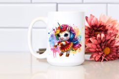 Colorful Baby Unicorn in Redowa Dancer&#039;s Outfit, PNG Product Image 2