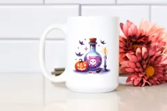 Simple Funny Magic Potion Halloween Clipart PNG Product Image 2