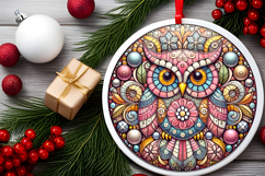 Round Christmass Ornament PNG Product Image 2