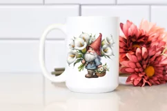 Detailed Gnome Calla Lily Bouquet | Sublimation | Clipart Product Image 2
