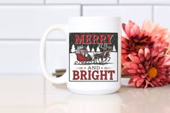 Retro Merry and Bright Christmas Png Product Image 2