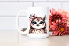 Washed Watercolor Owl Portrait | Clipart Product Image 2