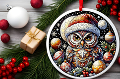 Round Christmass Ornament PNG Product Image 2