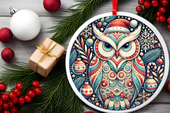Round Christmass Ornament PNG Product Image 2