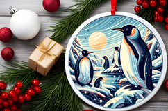 Round Christmass Ornament PNG Product Image 2