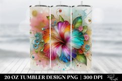 Floral Tumbler, 20 oz Skinny Tumbler Wrap Product Image 2